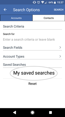 How to create and save an Account search 8-01