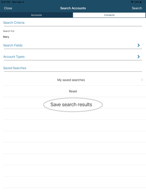 HOW TO CREATE AND SAVE AN ACCOUNT SEARCH - APPLE 6-01