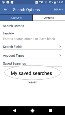 How to pin a saved search - Android 3 copy